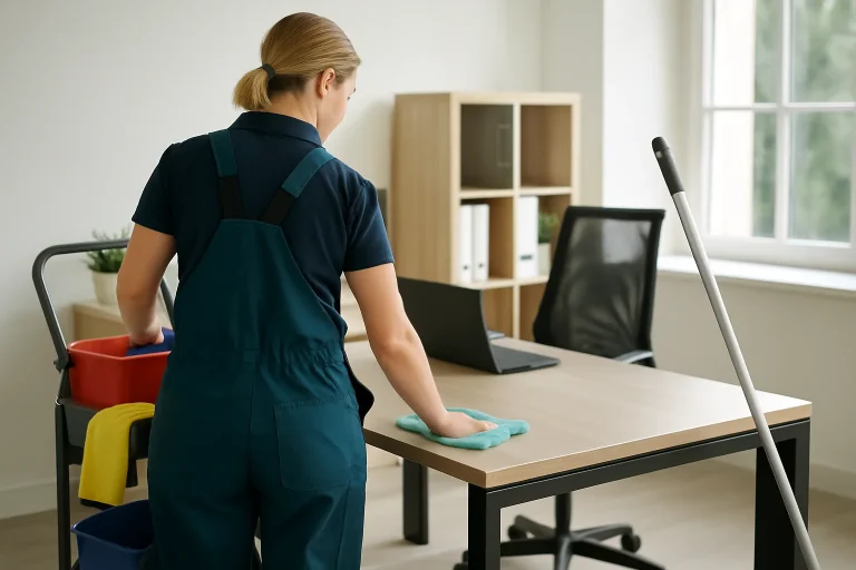 Équipe de nettoyage dans un appartement à Arc-sur-Tille, utilisant des équipements professionnels.